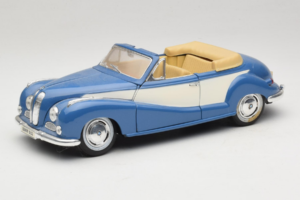 BMW 502 Cabriolet Blauw Tchibo 1:18 45396 Metaal