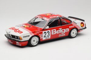 BMW 635 CSi E24 Belga Juma Racing M. Winkelhock / T. Regout 24 Hours of Spa 1985 Minichamps 1:18 155852523 Metaal