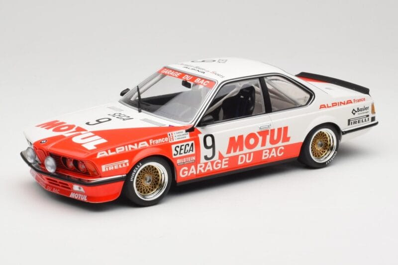 BMW 635 CSi E24 #9 Hollinger / P. Giroix Garage du Bac 24 Hours of Spa 1984 Minichamps 1:18 155842509 Metaal