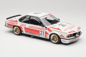 BMW 635CSi E24 Team Brun Motorsport #21 H. Grohs / T. Boutsen Spa 24 Hours 1985 Minichamps 1:18 155852521 Metaal — afbeelding 4 van 6