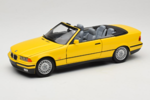 BMW 3 Series E36 Cabriolet Geel UT Models 1:18 BMW007 Metaal