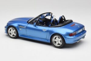 BMW Z3 E36 M Roadster Estoril Blue Bburago 1:18 3349-M1 Metaal — afbeelding 7 van 8