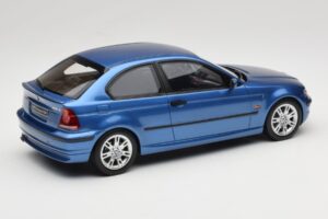 BMW 318ti E46 Compact Estoril Blue Otto 1:18 OT462 Hars — afbeelding 2 van 6