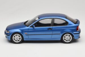 BMW 318ti E46 Compact Estoril Blue Otto 1:18 OT462 Hars — afbeelding 3 van 6