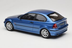 BMW 318ti E46 Compact Estoril Blue Otto 1:18 OT462 Hars — afbeelding 5 van 6