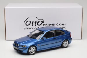 BMW 318ti E46 Compact Estoril Blue Otto 1:18 OT462 Hars — afbeelding 6 van 6