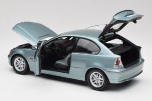 BMW 325Ti E46 Compact Lichtblauw Metallic Kyosho 1:18 80430024439 Metaal — afbeelding 5 van 8