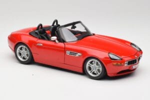 BMW Z8 E52 Rood Bburago 1:18 Z8001 Metaal — afbeelding 6 van 8