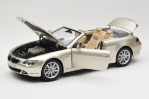 BMW 6 Series E64 Cabriolet Mineral Silver Metallic Kyosho 1:18 80430153437 Metaal — afbeelding 2 van 9
