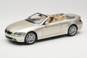 BMW 6 Series E64 Cabriolet Mineral Silver Metallic Kyosho 1:18 80430153437 Metaal