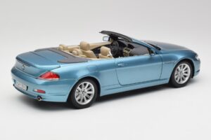 BMW 6 E64 Cabriolet Lichtblauw Kyosho 1:18 80430153440 Metaal — afbeelding 3 van 8