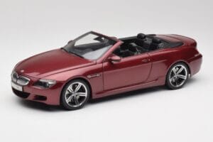 BMW M6 E64 Cabriolet Rood Kyosho 1:18 80430417423 Metaal