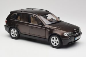 BMW X3 E83 3.0d Donkerbruin Metallic Kyosho 1:18 80430300736 Metaal — afbeelding 6 van 8