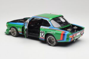 BMW 3.5 CSL E9 Gruppe 5 #12 H. Quester / G. Nilsson Zeltweg Winner 1976 Minichamps 1:18 180762012 Metaal — afbeelding 5 van 8