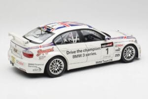 BMW E90 320si #1 A. Priaulx WTCC Champion 2006 Kyosho 1:18 80430429067 Metaal — afbeelding 3 van 8