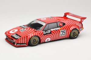 BMW M1 BASF GS Sport #35 H-J. Stuck / H. Heyer 6 Hours of Silverstone 1981 Minichamps 1:18 155812935 Metaal