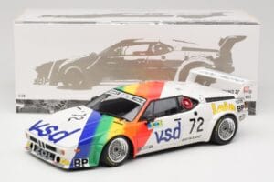BMW M1 #72 BMW France Zol Auto B. Rousselot / J. Servanin 24 Hours of Le Mans 1981 Minichamps 1:18 180812972 Metaal — afbeelding 2 van 8