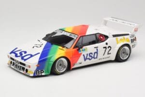 BMW M1 #72 BMW France Zol Auto B. Rousselot / J. Servanin 24 Hours of Le Mans 1981 Minichamps 1:18 180812972 Metaal