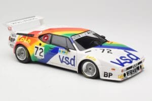 BMW M1 #72 BMW France Zol Auto B. Rousselot / J. Servanin 24 Hours of Le Mans 1981 Minichamps 1:18 180812972 Metaal — afbeelding 6 van 8