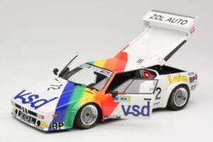 BMW M1 #72 BMW France Zol Auto B. Rousselot / J. Servanin 24 Hours of Le Mans 1981 Minichamps 1:18 180812972 Metaal — afbeelding 8 van 8