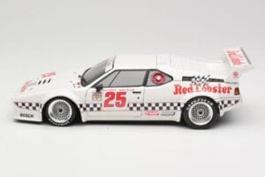 BMW M1 #25 Red Lobster D. Cowart / K. Miller LA Times GP Riverside 1981 Minichamps 1:18 180812925 Metaal — afbeelding 4 van 8