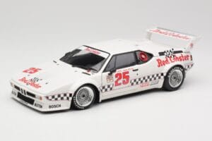 BMW M1 #25 Red Lobster D. Cowart / K. Miller LA Times GP Riverside 1981 Minichamps 1:18 180812925 Metaal