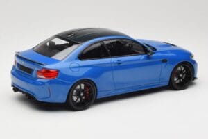 BMW M2 CS F87 Blauw Metallic Met Zwarte Velgen Minichamps 1:18 155021022 Metaal — afbeelding 2 van 6