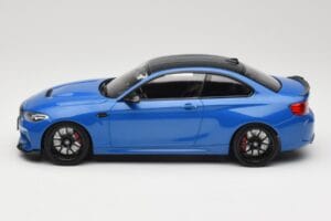 BMW M2 CS F87 Blauw Metallic Met Zwarte Velgen Minichamps 1:18 155021022 Metaal — afbeelding 5 van 6
