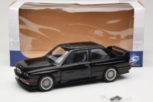 BMW M3 E30 Sport Evo Zwart Solido 1:18 S1801501 Metaal — afbeelding 8 van 8