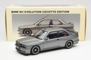 BMW M3 E30 Sport Evolution Cecotto Grijs AUTOart 1:18 70567 Metaal — afbeelding 8 van 8