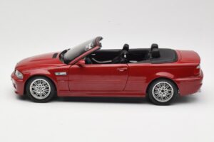 BMW M3 E46 Cabriolet Rood Kyosho 1:18 08505R Metaal — afbeelding 4 van 8