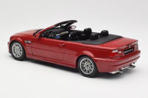BMW M3 E46 Cabriolet Rood Kyosho 1:18 08505R Metaal — afbeelding 7 van 8