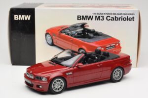 BMW M3 E46 Cabriolet Rood Kyosho 1:18 08505R Metaal — afbeelding 8 van 8
