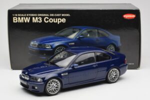 BMW M3 E46 Blauw Kyosho 1:18 08503BL Metaal — afbeelding 8 van 8
