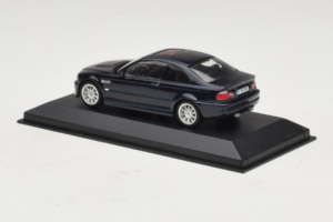 BMW M3 E46 Donkerblauw Minichamps 1:43 80420009763-R1 Metaal — afbeelding 3 van 4