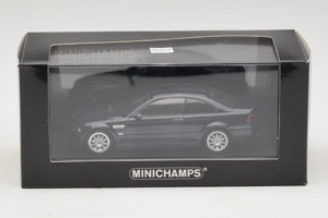 BMW M3 E46 Donkerblauw Minichamps 1:43 80420009763-R1 Metaal — afbeelding 4 van 4