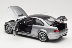 BMW M3 E46 CSL Zilver Kyosho 1:18 08506S Metaal — afbeelding 5 van 8