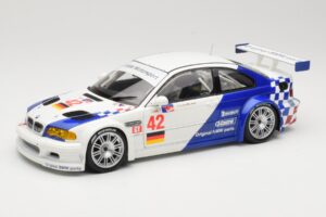 BMW M3 E46 GTR #42 J. Muller / J.J. Lehto ALMS 2001 Minichamps 1:18 80430139183 Metaal