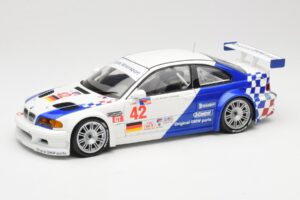 BMW M3 E46 GTR #42 J. Lehto / P. Ekblom ALMS 2001 Minichamps 1:18 100012142 Metaal