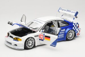 BMW M3 E46 GTR #42 J. Lehto / J. Muller ELMS 2001 Minichamps 1:18 100012192 Metaal — afbeelding 2 van 8