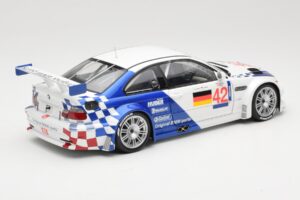 BMW M3 E46 GTR #42 J. Lehto / J. Muller ELMS 2001 Minichamps 1:18 100012192 Metaal — afbeelding 3 van 8