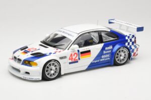 BMW M3 E46 GTR #42 J. Lehto / J. Muller ELMS 2001 Minichamps 1:18 100012192 Metaal