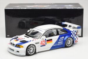 BMW M3 E46 GTR #42 J. Lehto / J. Muller ELMS 2001 Minichamps 1:18 100012192 Metaal — afbeelding 8 van 8