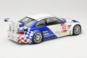 BMW M3 E46 GTR #43 D. Muller ALMS 2001 Minichamps 1:18 100012143 Metaal — afbeelding 3 van 8
