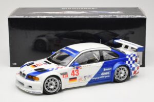 BMW M3 E46 GTR #43 D. Muller ALMS 2001 Minichamps 1:18 100012143 Metaal — afbeelding 8 van 8