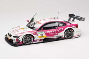BMW M3 E92 DTM #16 BMW Team RMG A. Priaulx 2013 Minichamps 1:18 100132216 Metaal — afbeelding 2 van 8