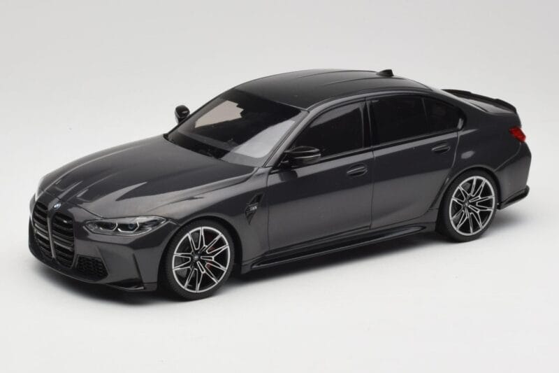 BMW M3 G80 Zwart Metallic Minichamps 1:18 155020202 Metaal
