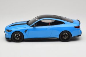 BMW M4 CS G82 Riviera Blue GT Spirit 1:18 GT511 Hars — afbeelding 3 van 6