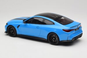 BMW M4 CS G82 Riviera Blue GT Spirit 1:18 GT511 Hars — afbeelding 5 van 6