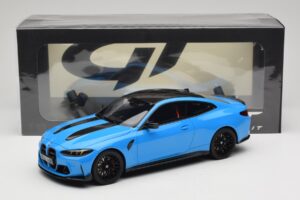 BMW M4 CS G82 Riviera Blue GT Spirit 1:18 GT511 Hars — afbeelding 6 van 6